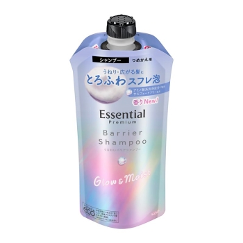 花王 エッセンシャル プレミアム うるおいバリアシャンプー グロウ&モイスト つめかえ340ml