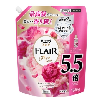 花王　ハミングフレア　フローラルスウィート　スパウトパウチ　１９３０ｇ