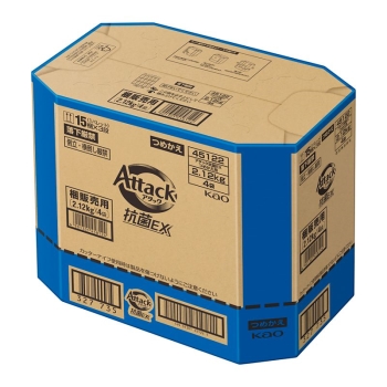 花王 アタック抗菌EX 詰替 特大 1800g 12袋(2CS) Amazon | 花王 アタック抗菌EX部屋干し用 詰替 大 1000g