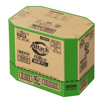 花王　アタック抗菌ＥＸ　部屋干し用　つめかえ　２０３０ｇ　梱販売用
