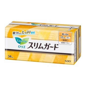 花王 ロリエ スリムガード 軽い日用 34コ入