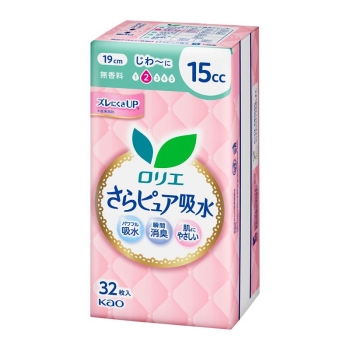 花王　ロリエさらピュア吸水　１５ｃｃ　３２枚