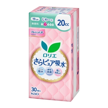 花王　ロリエさらピュア吸水　２０ｃｃ　３０枚