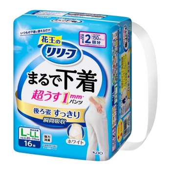 花王　リリーフ　パンツタイプ　まるで下着　２回分　Ｌ１６枚