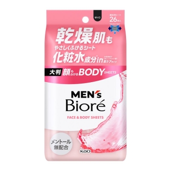 花王　メンズビオレ　顔もふけるボディシート　肌ケアタイプ