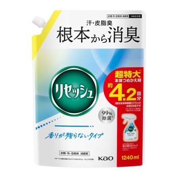 花王　リセッシュ　香りが残らない　詰替大