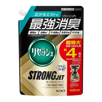 花王　リセッシュストロングジェット香り残らない　詰替大