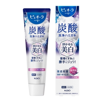 花王　ピュオーラ　炭酸ハミガキ　浮かせる美白　９５ｇ