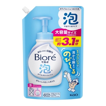 花王　ビオレｕ泡ＢＷつめかえ用１．５Ｌ