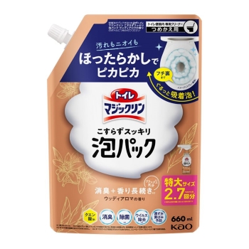 花王　トイレマジックリン　泡パック　ウッディアロマの香り　つめかえ　特大　６６０ｍｌ