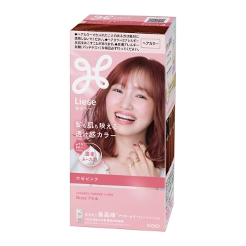 花王　リーゼ　泡カラー　ロゼピンク