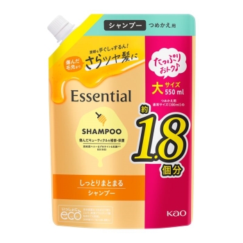花王　エッセンシャルしっとりまとまるシャンプー詰替５５０ｍｌ