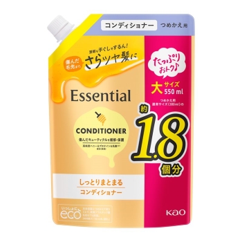 花王　エッセンシャルしっとりまとまるコンディショナー詰替５５０ｍｌ