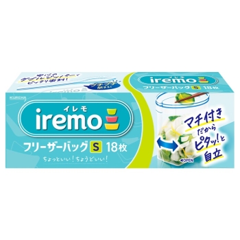 クレハ　イレモ（ｉｒｅｍｏ）　フリーザーバッグ　Ｓ　１８枚入り
