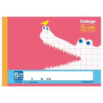 日本ノート 学習帳 5ミリ方眼罫 B6ヨコ型