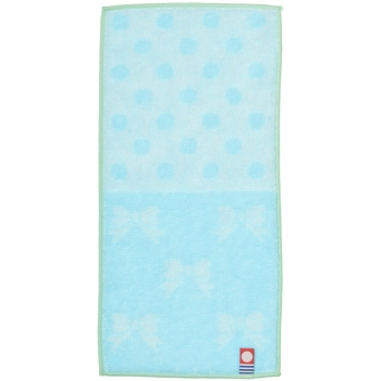 キッズ　今治ハーフタオルハンカチ　ドットリボン柄／セブンプレミアムライフスタイル