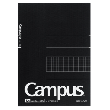 キャンパスノートパッド(方眼罫) カットオフ A5 70枚