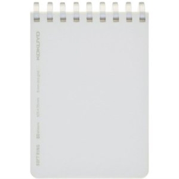 ソフトリング方眼ドット罫80枚A7透明