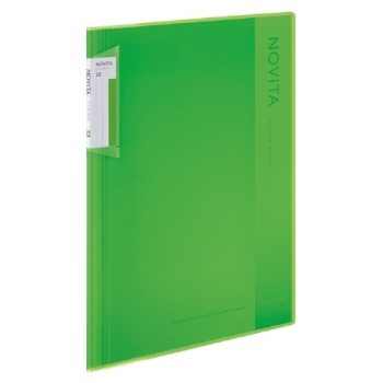 クリヤーブックノビータ固定式20P ライトグリーン