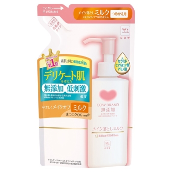 ＣＯＷ無添加メイク落としミルク　詰替用１３０ＭＬ