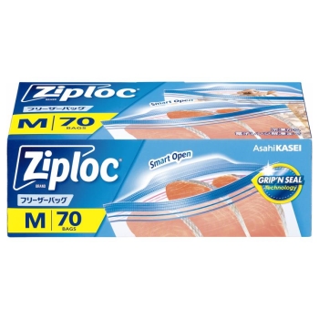 ジップロック フリーザーバッグM 70枚