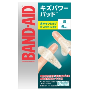 「バンドエイド」キズパワーパッド指用　６枚入