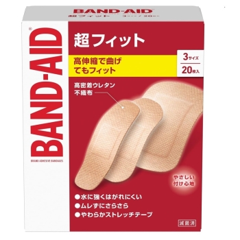 バンドエイド 超フィット3サイズ 20枚