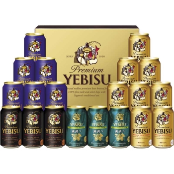 【お中元】サッポロビール　ヱビス４種の味わいセット　ＹＵＦ５ＤＴ
