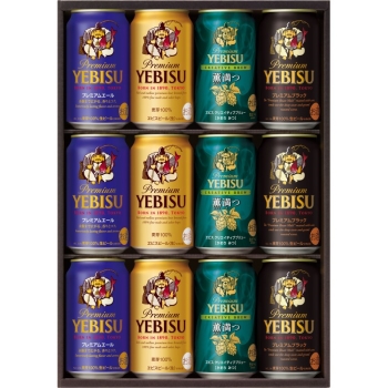 【お中元】サッポロビール　ヱビス４種の味わいセット　ＹＵＦ３Ｄ