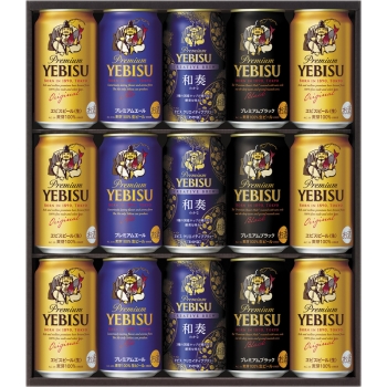 【お歳暮】サッポロビール　ヱビス４種の味わいセット　ＹＮＦ４Ｄ