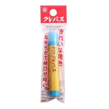 サクラ　クレパス　水色