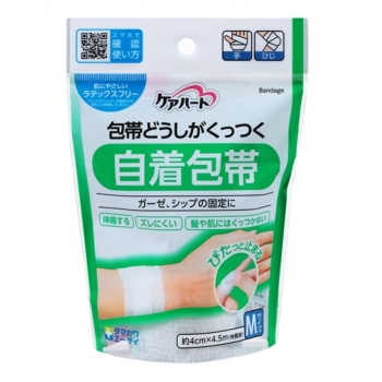 ケアハート 包帯どうしがくっつく自着包帯 M
