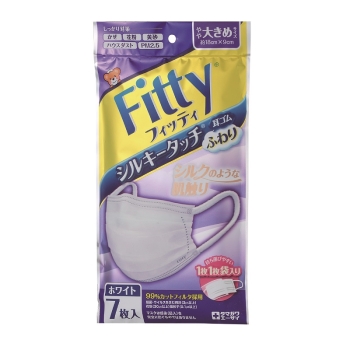 【在庫限り】シルキータッチ耳ゴムふわり7枚入 やや大きめ