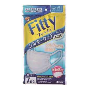 シルキータッチ耳ゴムふわり7枚入 ふつう