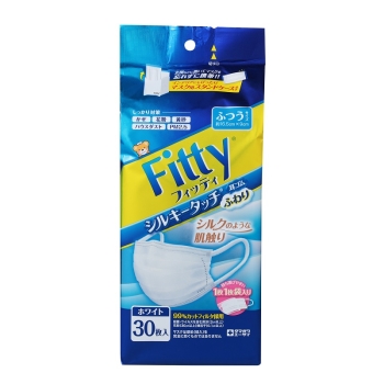 シルキータッチ耳ゴムふわり30枚入 ふつう