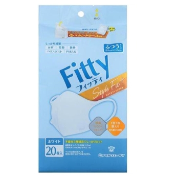 スタイルフィットプラス立体　ホワイトふつう２０枚