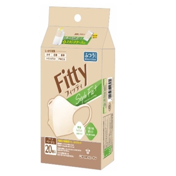 スタイルフィットプラス立体　ベージュふつう２０枚