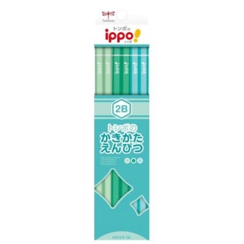 トンボ鉛筆　鉛筆　かきかたえんぴつプレーングリーン２Ｂ