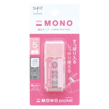 トンボ鉛筆　修正テープ　モノポケット　ピンク