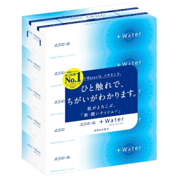 ■　エリエール＋Ｗａｔｅｒ　１８０組　５個パック