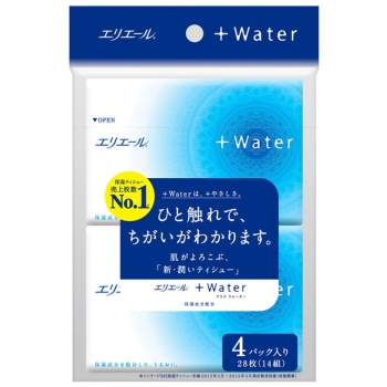 ■　エリエール＋Ｗａｔｅｒ　ポケット　１４組４パック