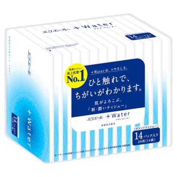 ■　エリエール＋Ｗａｔｅｒ　ポケット　１４組１４パック