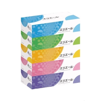 ■　エリエールティシュー　１８０組　５個パック