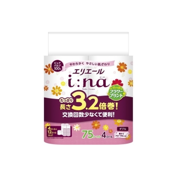ELイーナトイレ 3.2倍巻75mプリント 4RW