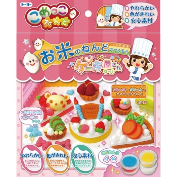 トーヨー　ねんど　こめっこねんど　ケーキ屋さんセット