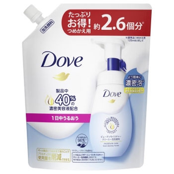 ダヴ ビューティーモイスチャー クリーミー泡洗顔料 つめかえ用 大容量 320ml