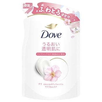 ダヴふわとろボディＷ　サクラ＆ムスク　替３４０Ｇ
