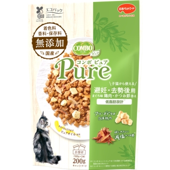 ■　コンボ　ピュア　キャット　避妊・去勢後用　まぐろ味・鶏肉・かつお節添え　２００ｇ