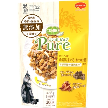 ■　コンボ　ピュア　キャット　まぐろ味・角切りまぐろ・かつお節添え　２００ｇ