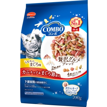■　コンボ　キャット　まぐろ味・カニチップ・まぐろ節添え７００ｇ
